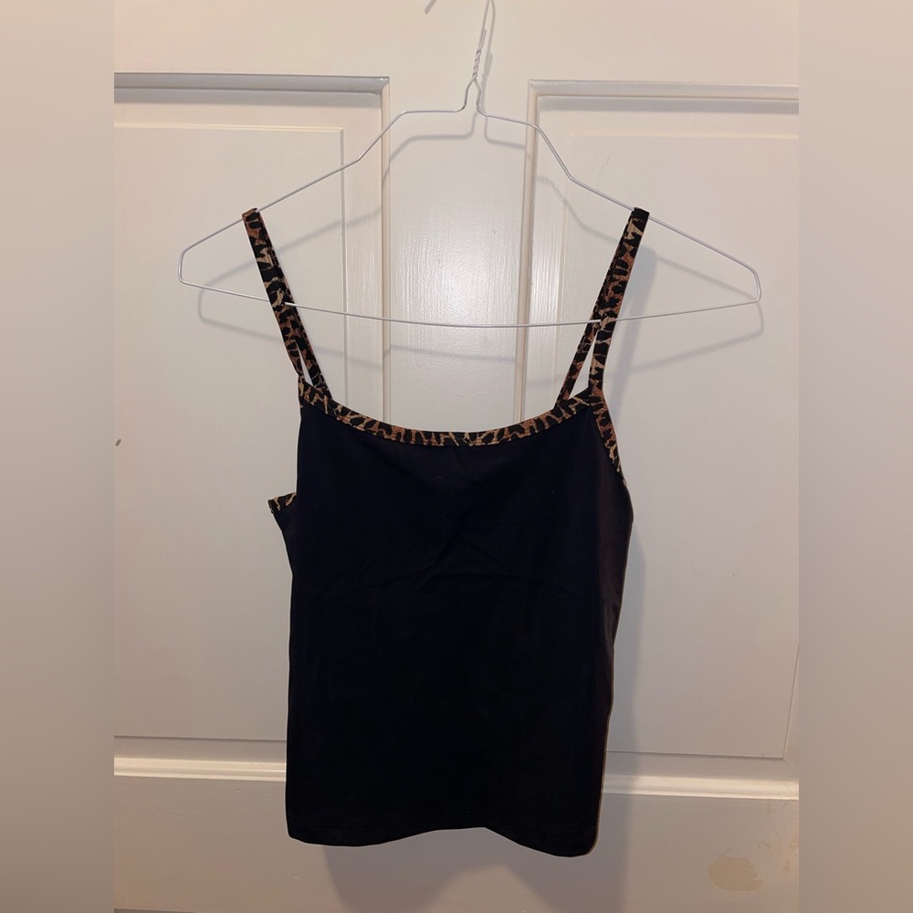 Cheetah Cropped Tank Top - Size Small